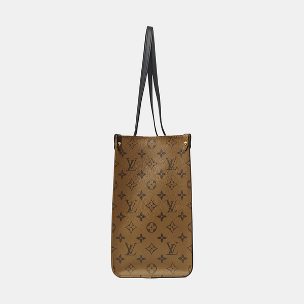 ONTHEGO MM Monogram Coated Canvas Brown