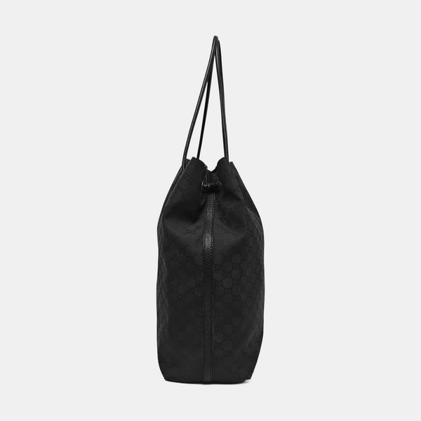 Monogram Canvas Tote Bag Black