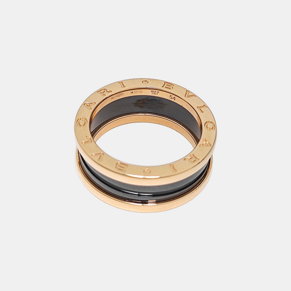 B.ZERO1 18k Rose Gold Ring EU 54