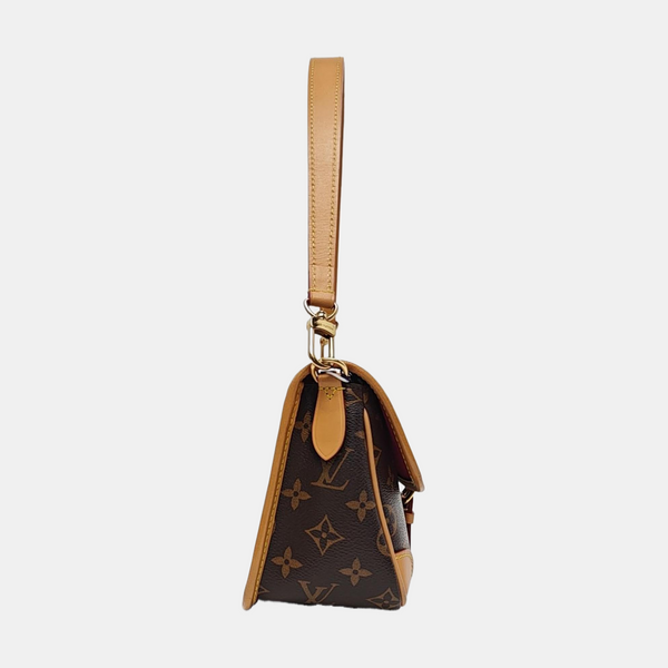 DIANE Monogram Coated Canvas Brown