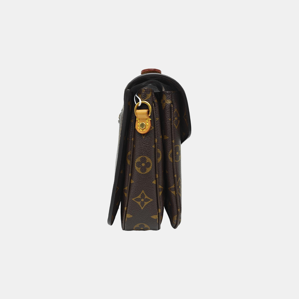 MÉTIS MM Monogram Coated Canvas Brown