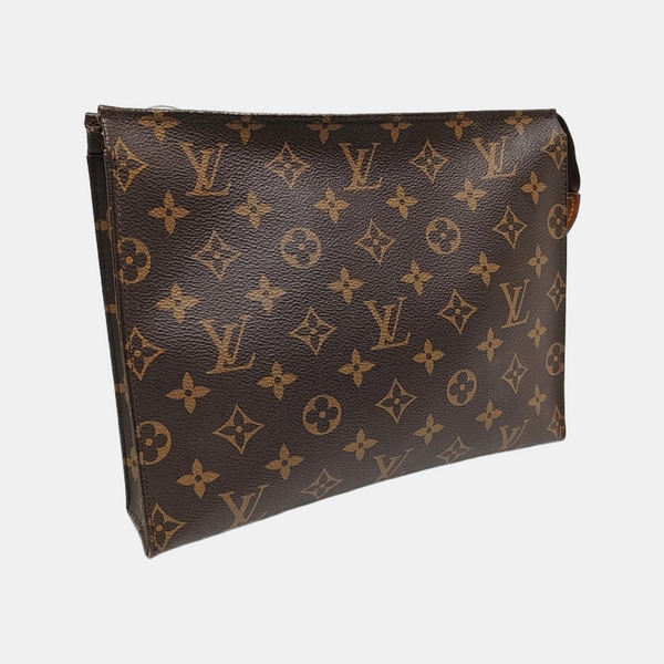 TOILET POCKET 26 Monogram Coated Canvas Brown