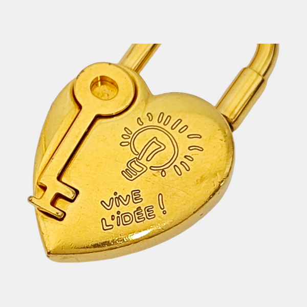 Metal Bag Charm Gold