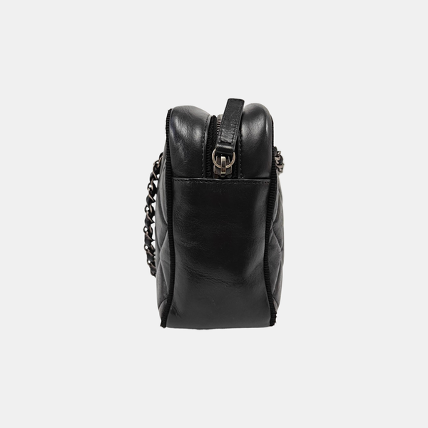 CAMERA CASE Medium Quilted Calfskin Black