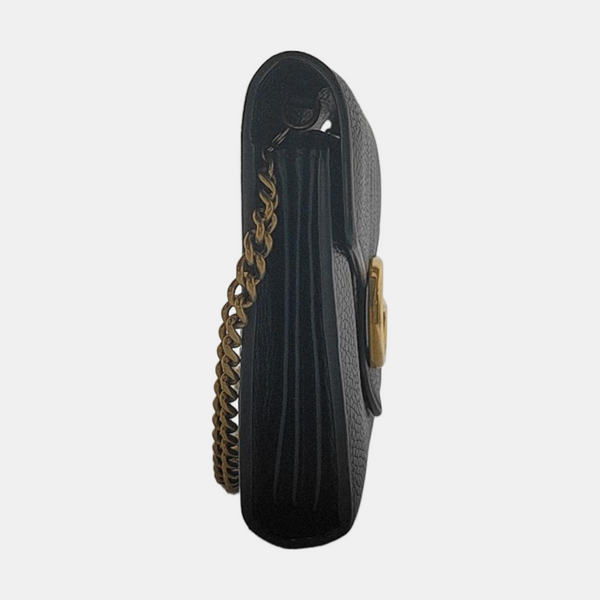 Authenticated pre-owned GG Marmont Mini Calfskin Black - Crossbody Bag at Looply