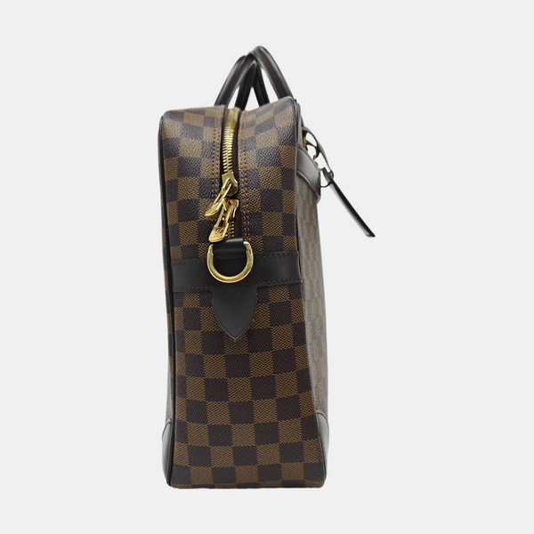 PORTE-DOCUMENTS GM Damier Ebene Coated Canvas Brown
