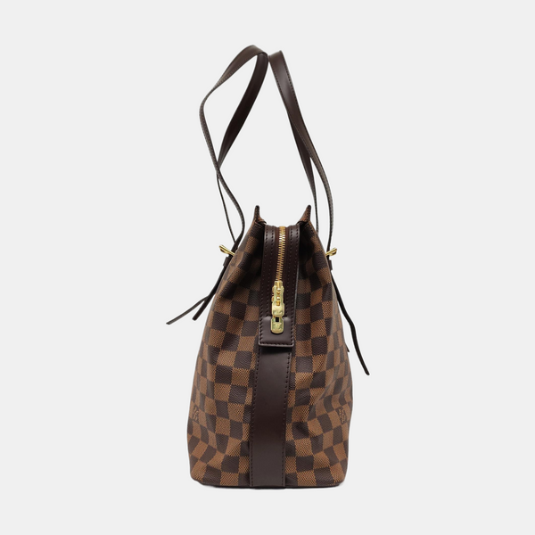 CHELSEA Damier Ebene Coated Canvas Brown
