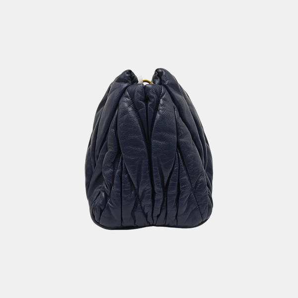 Bow Tote Lambskin Blue