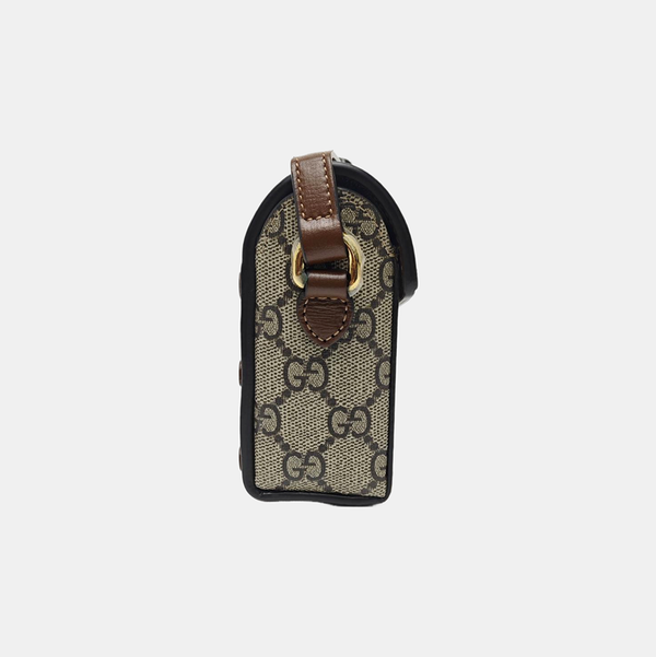 Horsebit 1955 Mini Monogram Coated Canvas Beige