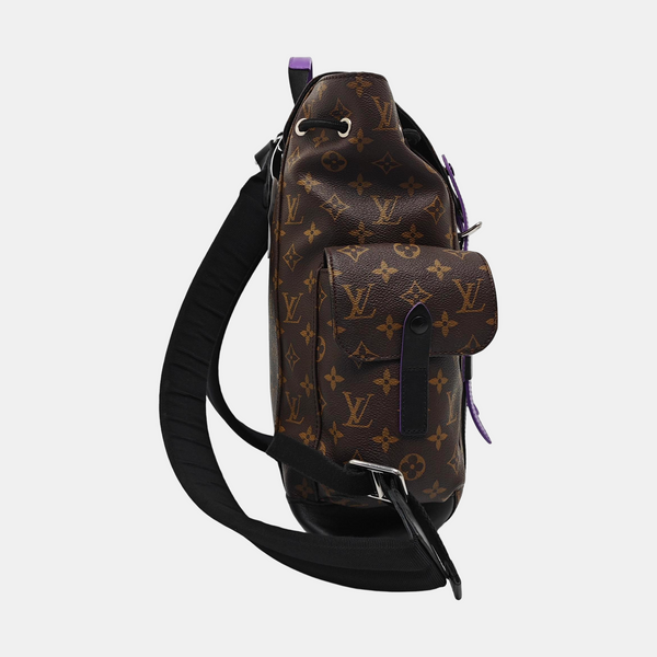 CHRISTOPHER PM Monogram Coated Canvas Brown