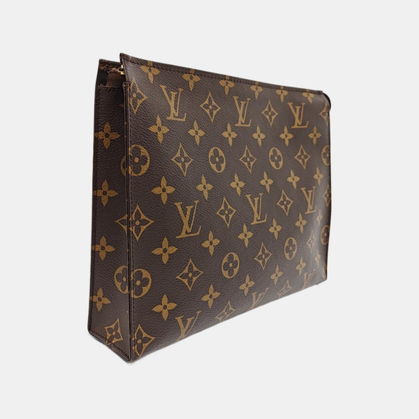 TOILET POCKET 26 Monogram Coated Canvas Brown