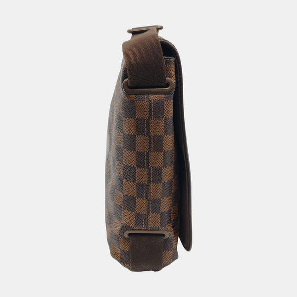 BROOKLYN PM Damier Ebene Coated Canvas Brown