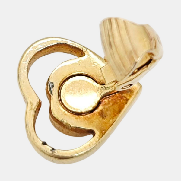 Metal Gold Clip On Earrings