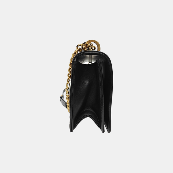 Diorama Medium Cannage Calfskin Black