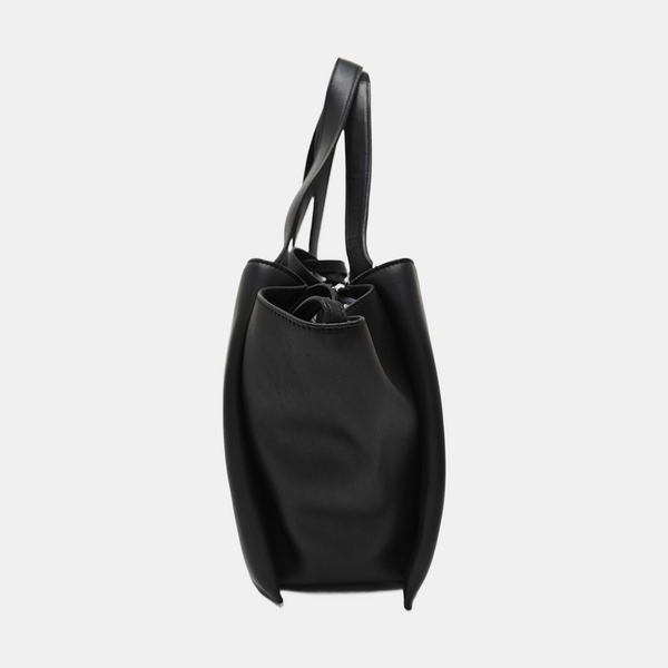 TRI FOLD Medium Calfskin Black