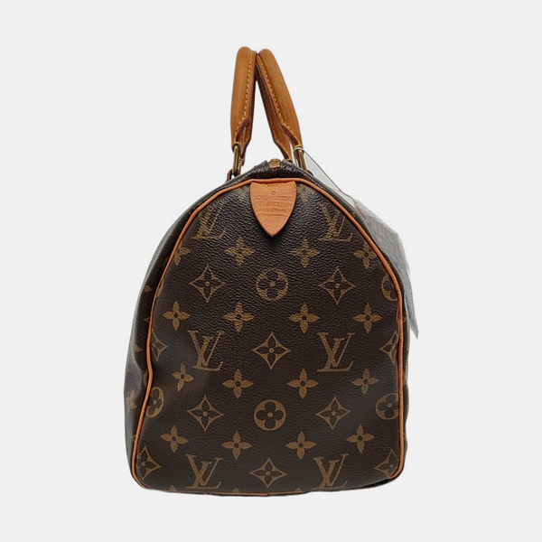 SPEEDY 30 Lona revestida Monogram marrón