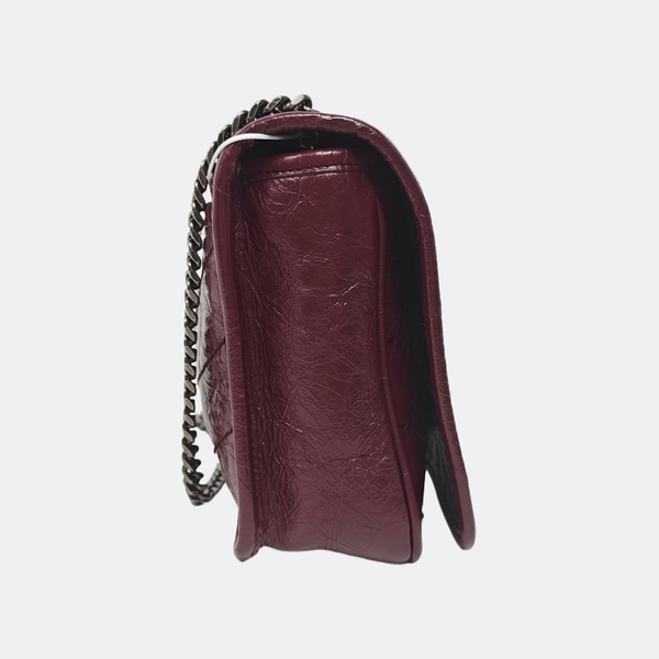 Authenticated pre-owned NIKI Mini Quilted Calfskin Burgundy - Shoulder Bag at Looply