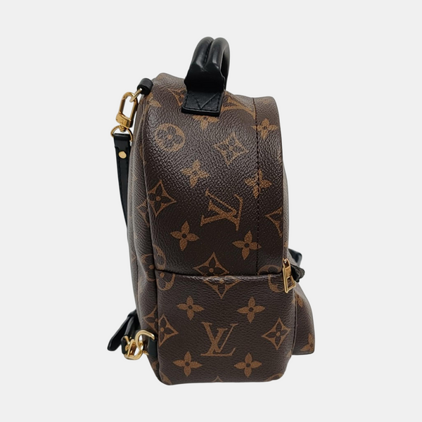 PALM SPRINGS Mini Monogram Coated Canvas Brown