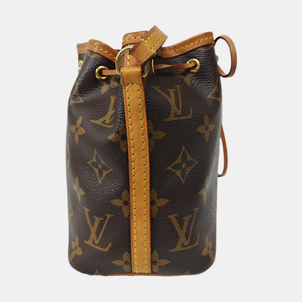 NÉONOÉ Nano Monogram Coated Canvas Brown