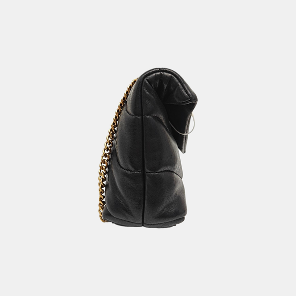 PUFFER Small Quilted Lambskin Black