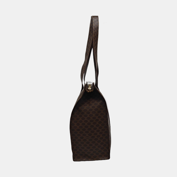 MACADAM SHOPPING BAG Coated Canvas Brown