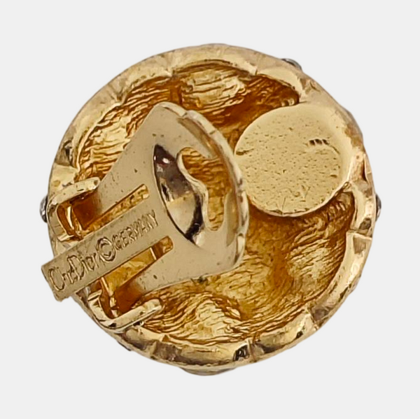 Metal Gold Clip On Earrings