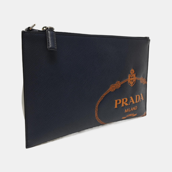 Calfskin Clutch Blue