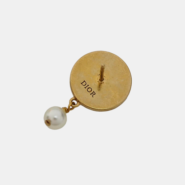 Dior Code Metal Blue Stud Earrings