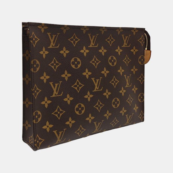 TOILET POCKET 26 Monogram Coated Canvas Brown