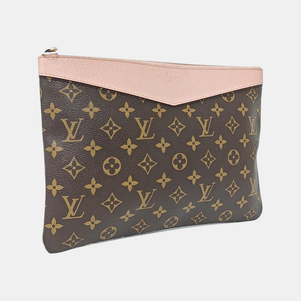 DAILY Monogram Coated Canvas Brown