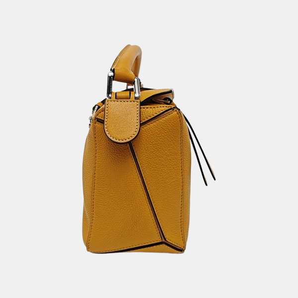 Puzzle Small Calfskin Yellow