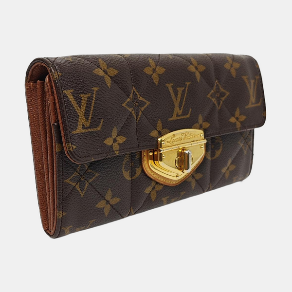 ETOILE Monogram Coated Canvas Brown Wallet