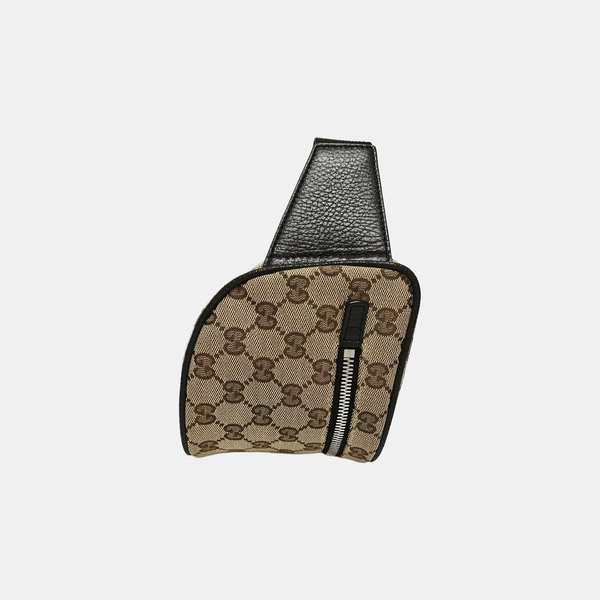 Monogram Canvas Crossbody Bag Beige
