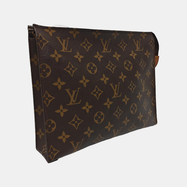 TOILET POCKET 26 Monogram Coated Canvas Brown