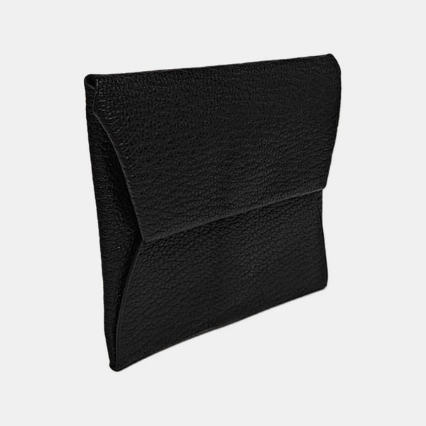 Bastia Chèvre Mysore Black Coin Purse