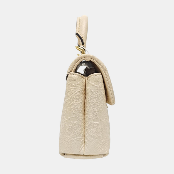 NANO MADELEINE Nano Monogram Calfskin Beige