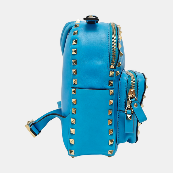 Rockstud Mini Calfskin Blue