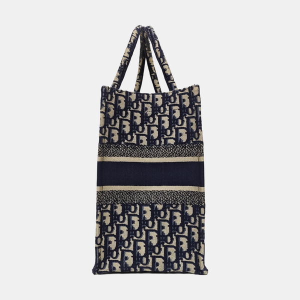 Book Tote Medium Oblique Canvas Blue