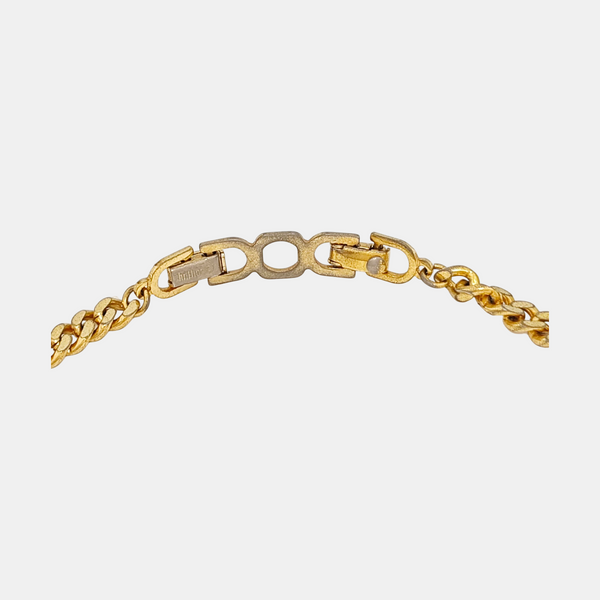 CD Navy Metal Gold Necklace