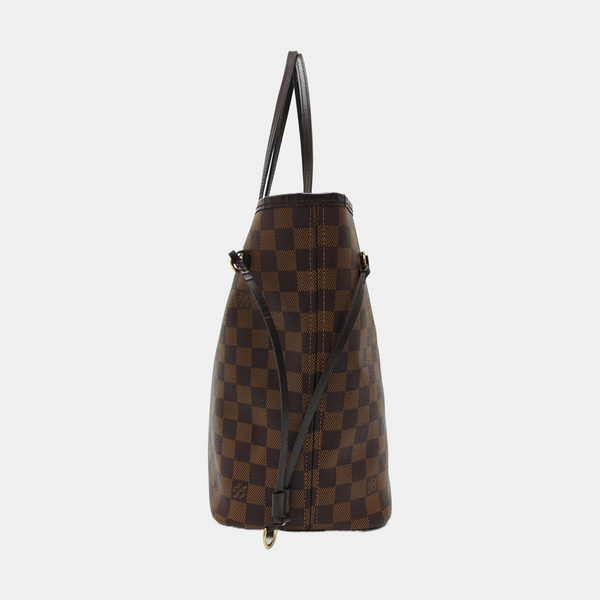 NEVERFULL MM Damier Ebene Coated Canvas Brown