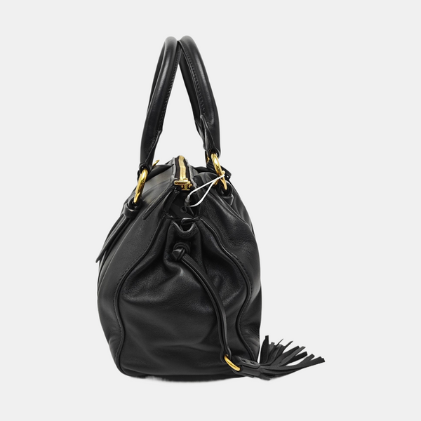 Lambskin Shoulder Bag Black