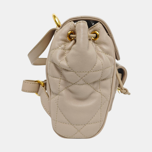 Dior Caro Cannage Lambskin Beige