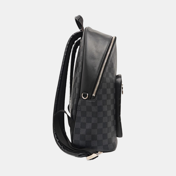 JOSH Damier Graphite Coated Canvas Gray