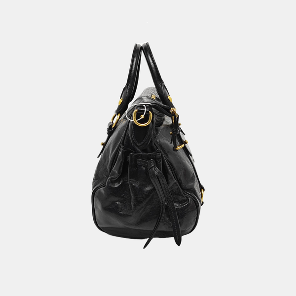 Calfskin Shoulder Bag Black