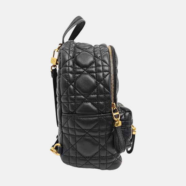 Cannage Lambskin Backpack Mini Black