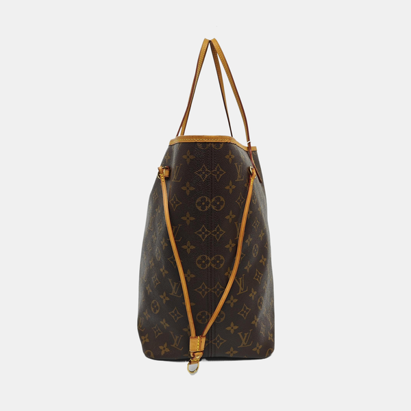 NEVERFULL GM Monogram Coated Canvas Brown