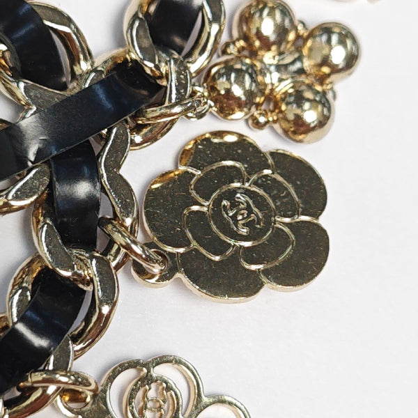 Metal Black Brooch