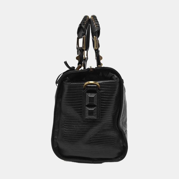 Calfskin Shoulder Bag Black