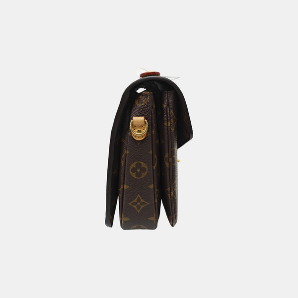 MÉTIS MM Monogram Coated Canvas Brown