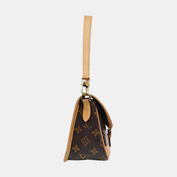 DIANE Monogram Coated Canvas Brown